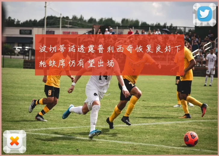 波切蒂诺透露普利西奇恢复良好下轮缺席仍有望出场